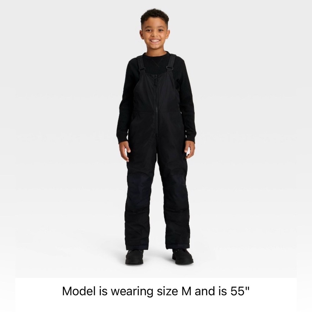 NWOT Target Kids' Snow Bib - Cat & Jack™ Black M